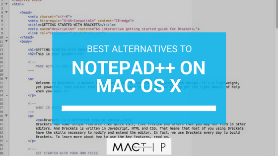 A Notepad For Mac